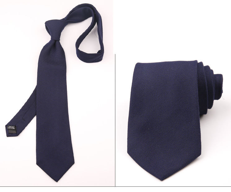 Algodão masculino misturado artesanal puro preto listrado jacquard sarja casual negócios formal casamento terno e gravata_voghion.com