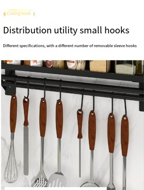 Kitchen rack punch free stainless steel spice rack oil, salt, sauce, vinegar seasoning supplies household storage rack_voghion.com