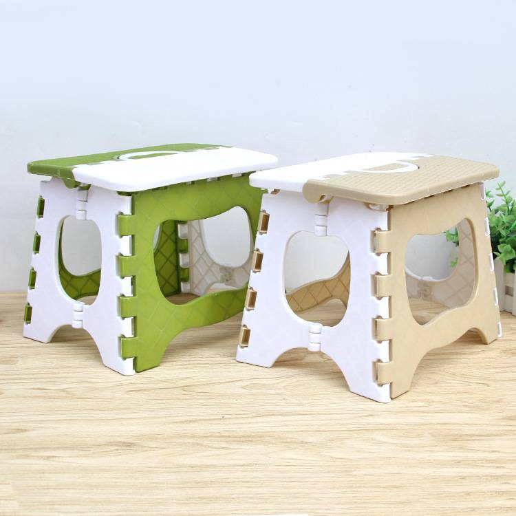 Foldable Plastic Stool Lightweight Portable Chair For Outdoor Home Travel Kids Study Stool With Non Slip Feet Compact Camping Seat_voghion.com