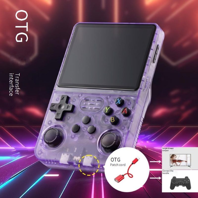 Video Game Consoles R36S Open Source Handheld Game Console Portable Retro Arcade Game Nostalgic 3D Dual System Handheld_voghion.com
