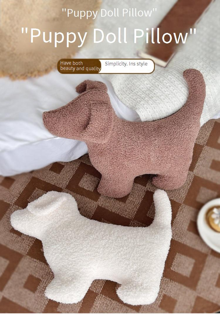 Entzückendes Plüsch-Hundekissen – süßes Cartoon-Nickerchenkissen für Kinderzimmer/Geschenk für die Freundin_voghion.com