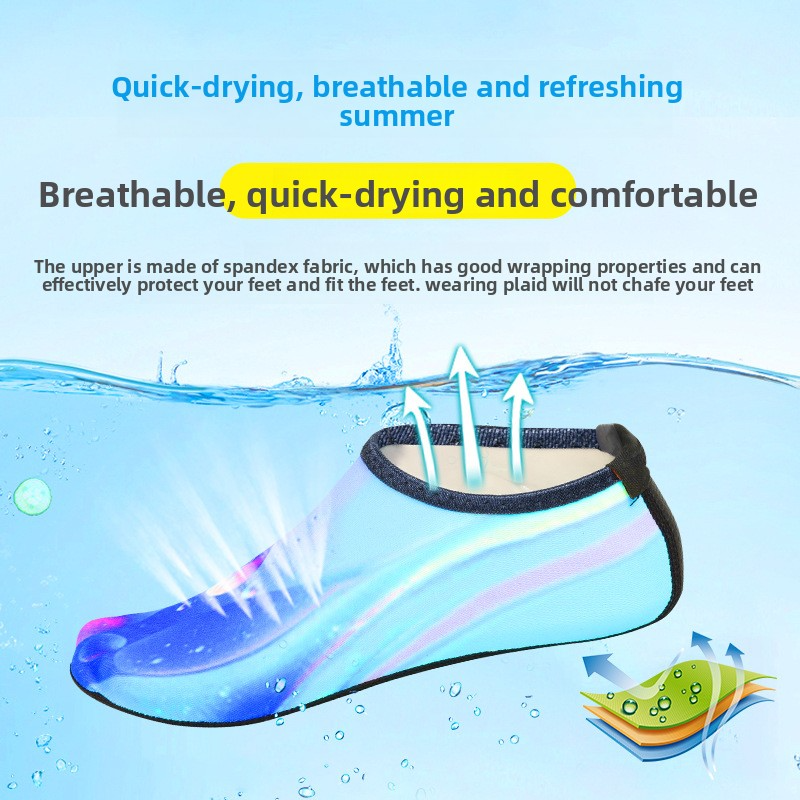 Quick-Dry Beach Socks With Non-Slip Soles – Unisex Water Shoes For Snorkeling, Swimming & Yoga (Multiple Colors & Sizes: S-XXXL)_voghion.com