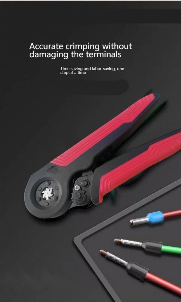 Professional European Style Terminal Crimping Pliers With Hexagonal Needle Insulation For Electrical Wiring_voghion.com