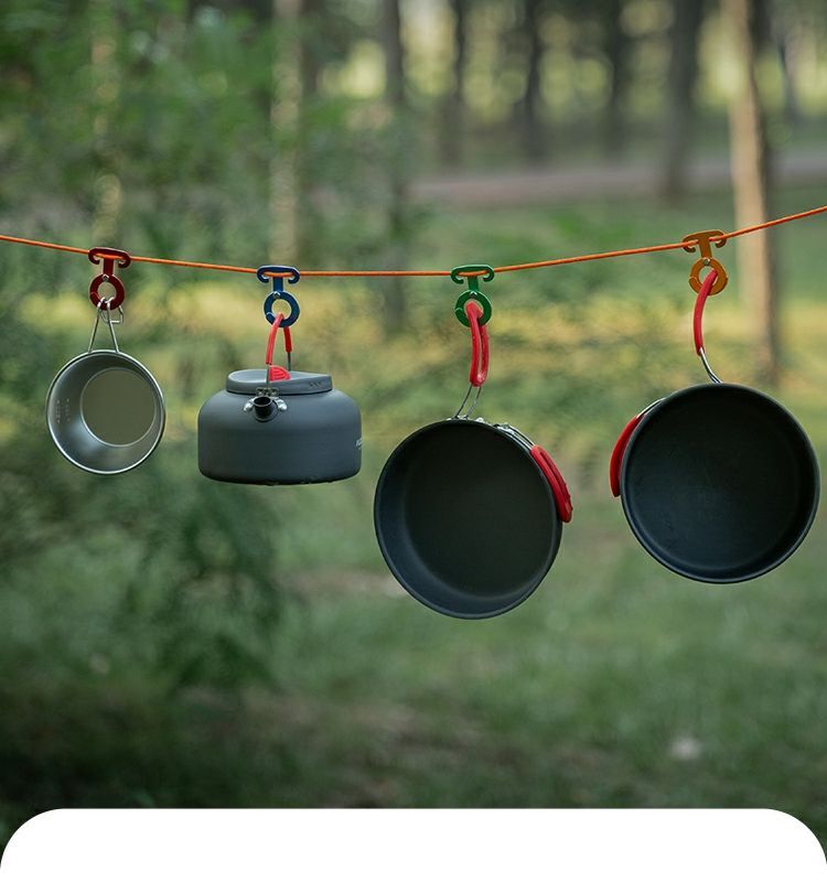 Aluminum Alloy New Quick Release Camping Wind Rope Claw Self-locking Hook Round Automatic Closure O-ring Buckle_voghion.com