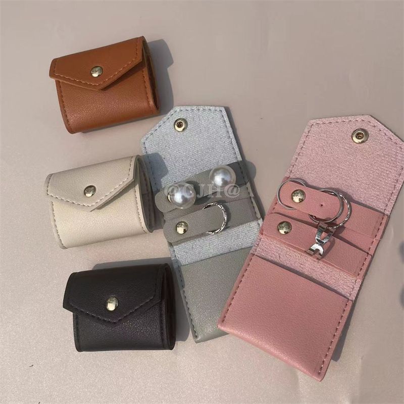 PU lederen mini-sieradentasje, zilvergoud, kleine opbergtas, Palm kleine sieradentasje_voghion.com