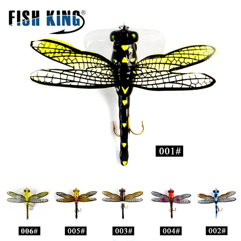 Esca artificiale Fish King Bionic da 7,5 cm, 6 g, tipo libellula, per acque superficiali, piccole onde, da strisciare_voghion.com