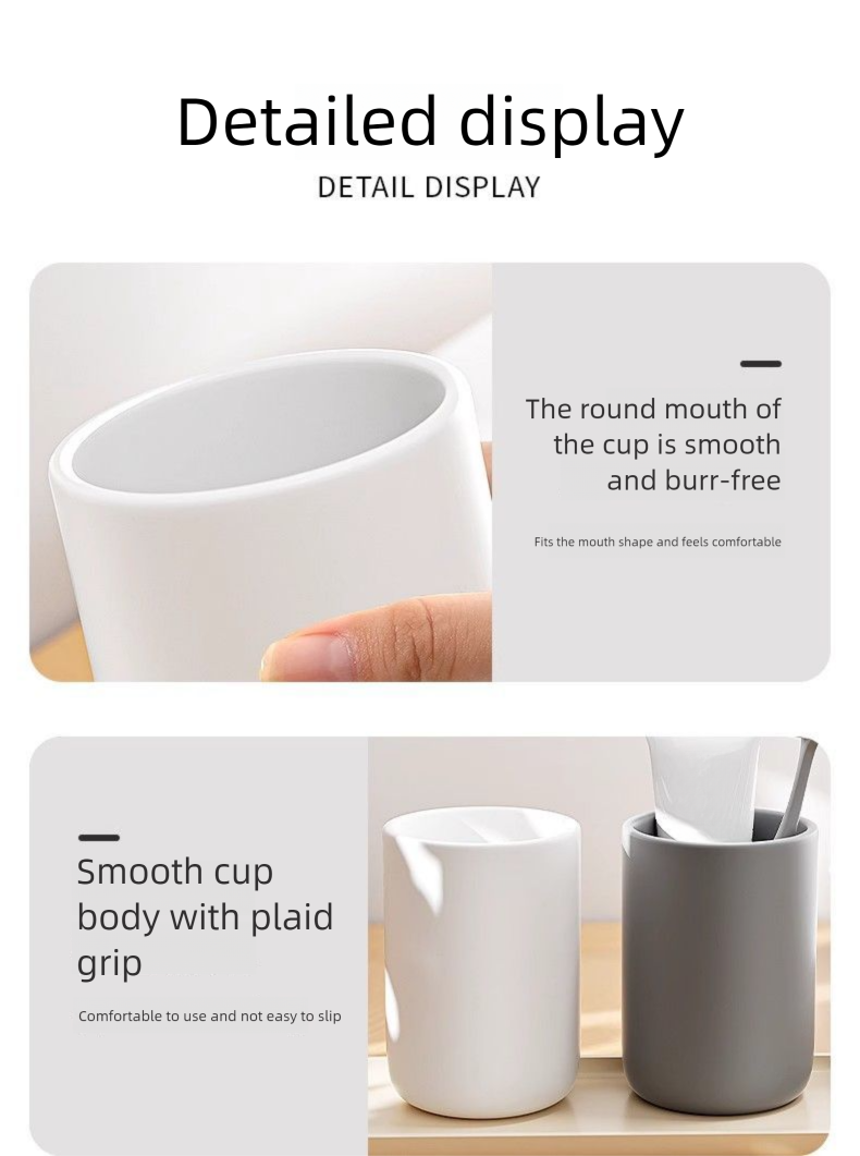 Collutorio semplice di alto valore Spazzolino da denti per uso domestico Coppia Cilindro per denti creativo Tazza per studenti Dormitorio_voghion.com