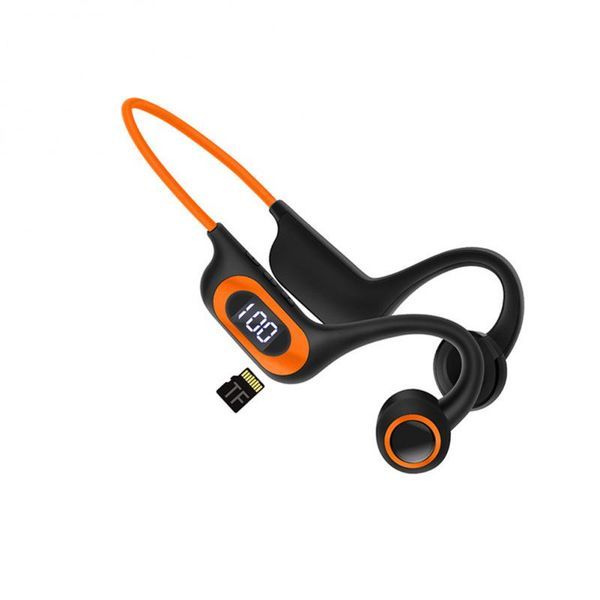 Bone Conduction Earphone Wireless Bluetooth 5.3 Headphone Outdoor Sport Earbud Headset With Mic For Android Ios Support SD Card_voghion.com