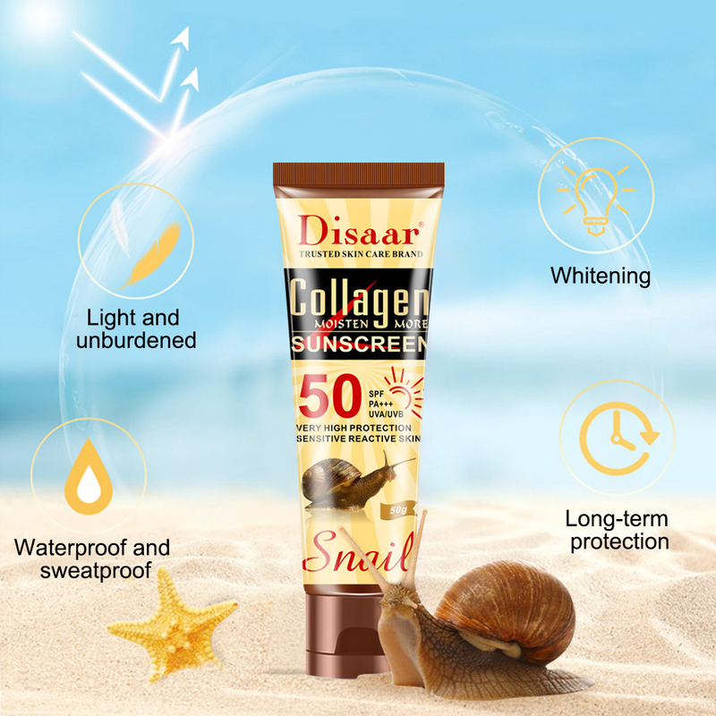 Disaar Bone Collagen Cream for Men Women's UV Protection, Black and Moisturizing 50g Sun Protection_voghion.com