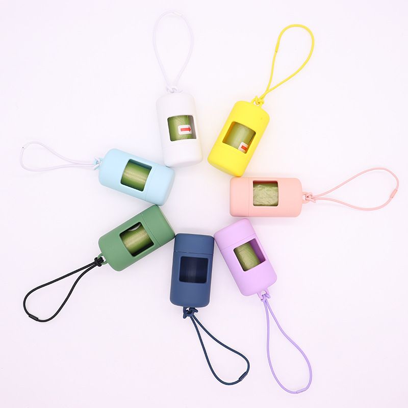 Hundbajspåse Bärbar Bärbar Husdjursavfallspåse Dispenser Lyxig Snygg Hundsophållare Dispensers Rengöringstillbehör_voghion.com