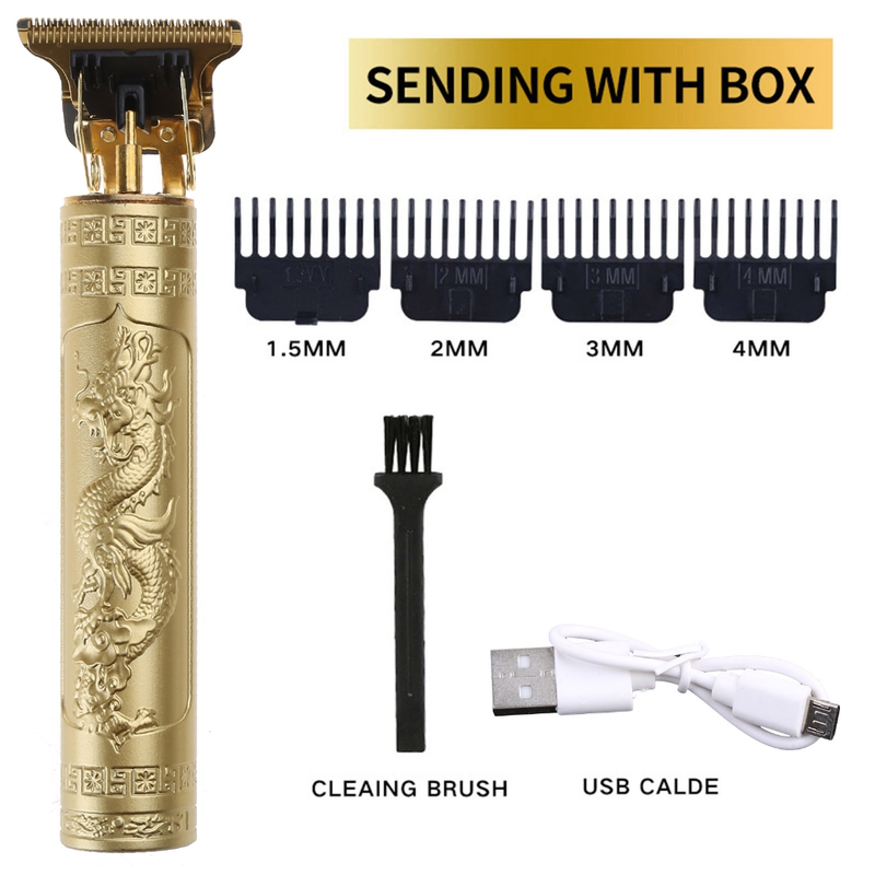 Pánský zastřihovač vlasů Barber Retro T9 Professional pro zastřihovač břitvy Bezdrátový zastřihovač vlasů Beard Man Shavin_voghion.com