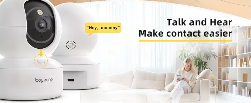 BoyKeep 3MP 5G/2.4GHz WiFi Sicurezza Domestica Interna IP Smart Babyfoon Telecamera di Monitoraggio Automatico Telecamera di Video Sorveglianza 24/7_voghion.com