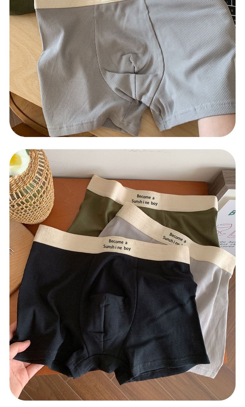 Intimo da uomo in cotone Intimo da uomo in cotone taglie forti con grafene antibatterico cavallo senza traccia Intimo da uomo piatto con corna_voghion.com