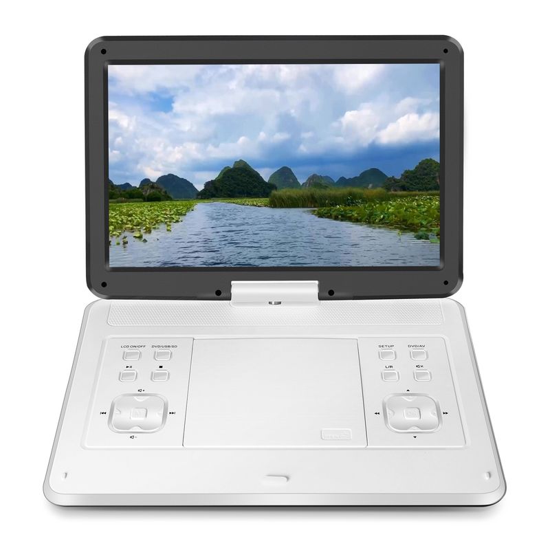 Engelsk mobil DVD HD-CD-spelare, stor skärm roterbar bärbar_voghion.com