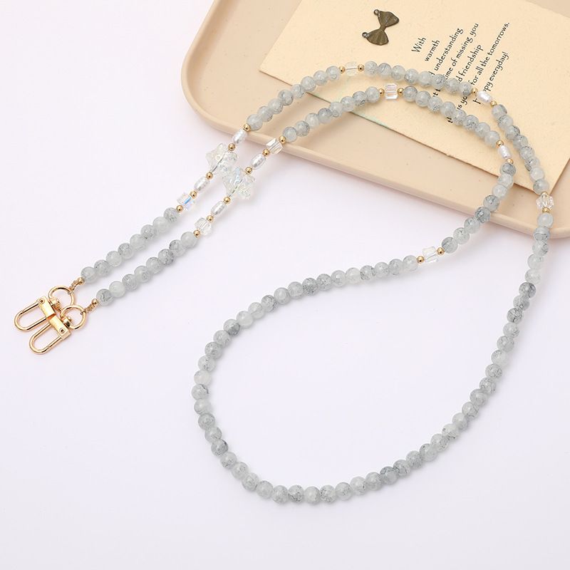 Neue Glasperlen-Umhängetasche Ersatz Bunte Pentagramm-Telefon-Lanyard Anti-Drop-Hängekette_voghion.com