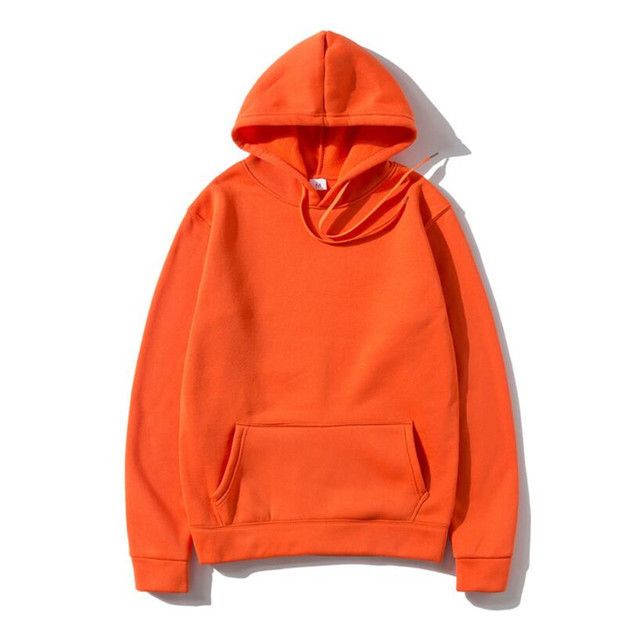 Abbigliamento da uomo Felpa con cappuccio in felpa con cappuccio tinta unita pesante di grandi dimensioni _voghion.com