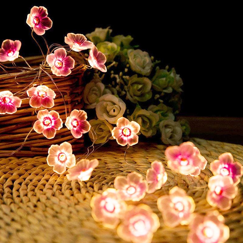 New Romantic Flower LED Chinese Style Plum Blossom Shape Decorative Color Light String_voghion.com