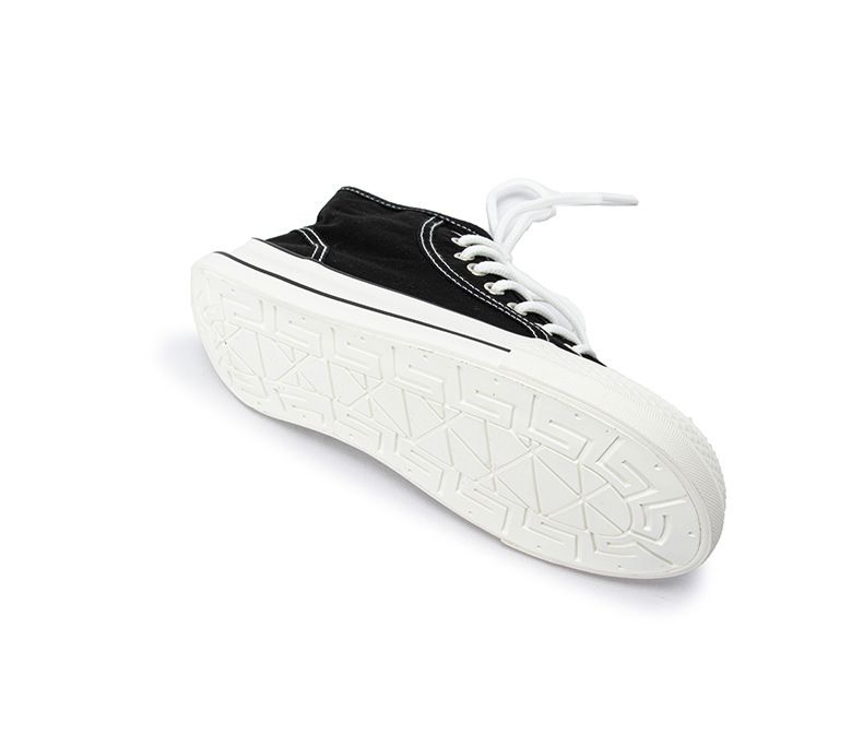 High Top Wide Toe Süße Hässliche Dicke Canvas Damenschuhe_voghion.com