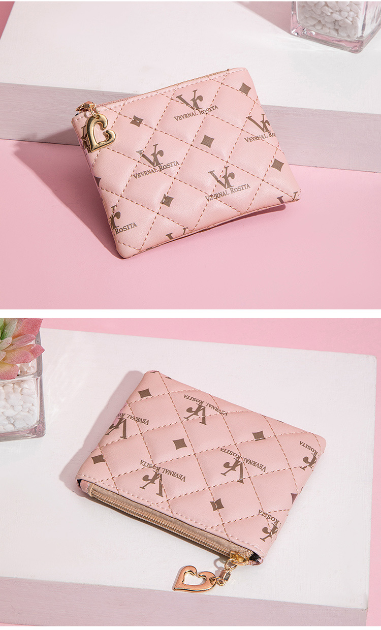 2024 New European and American Small Change Bag Casual and Versatile Lightweight Key Small Bag High Grade Female Printed Mouth Red Bag_voghion.com