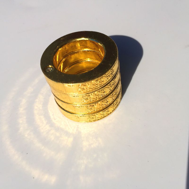 Men's Tactical Knuckle Ring – Hexagonal & Round Brass Knuckles, Self-Defense Tool & Emergency Window Breaker_voghion.com