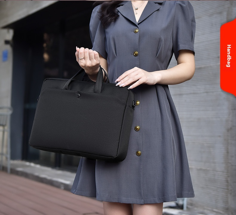 Bolso ligero para ordenador de 16,1 pulgadas, resistente al agua y a los golpes, ideal para viajes, con correa para sujetar la maleta, ideal para estudiantes y profesionales._voghion.com
