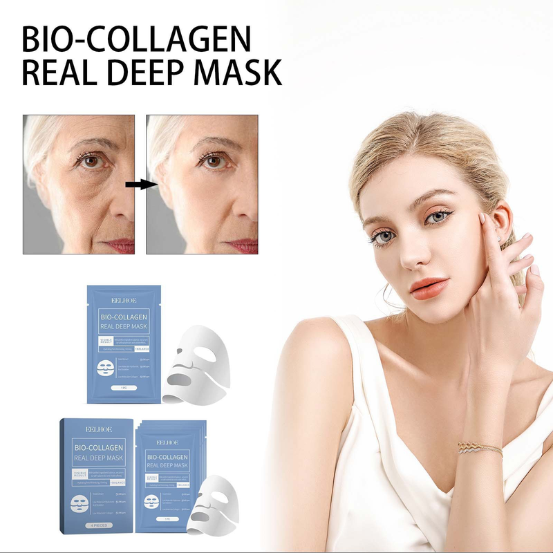 EELHOE Collagen Smooth, tender, firm, moisturize, whiten, brighten and moisturize skin facial mask_voghion.com