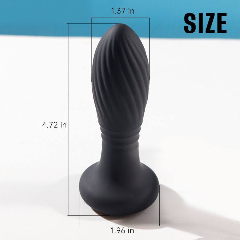 Lust LED Plug anale telescopico con vibrazione multifrequenza, telecomando senza fili, vibratore universale, giocattoli sessuali per adulti_voghion.com