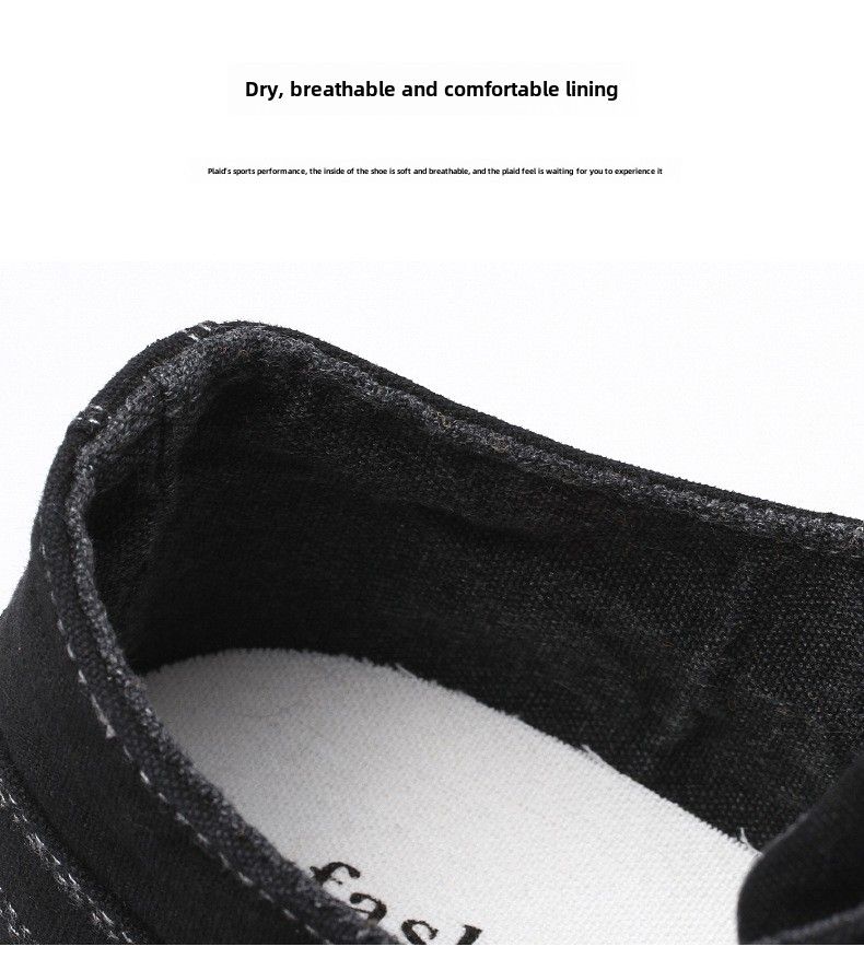 Herrenschuhe Lässige Stoffschuhe Herren-Segeltuchschuhe Atmungsaktive Denim-Stoffschuhe aus altem Peking-Stoff mit weicher Sohle und Schnürung_voghion.com