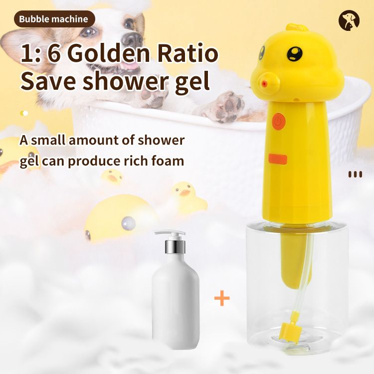 Nueva máquina de espuma de baño para gatos con rociador de burbujas para mascotas_voghion.com