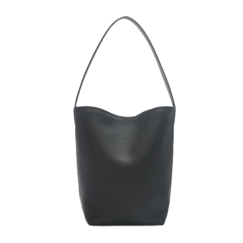 Borsa a tracolla TR morbida in pelle per donna, 2024, nuova, in vera pelle, con motivo litchi, tracolla singola, grande capacità, secchiello per laptop_voghion.com