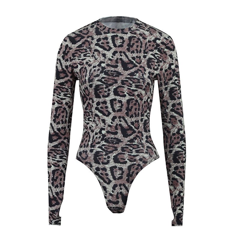 2023 herbst Leopard Print Weste Overall frauen Mode Sexy_voghion.com