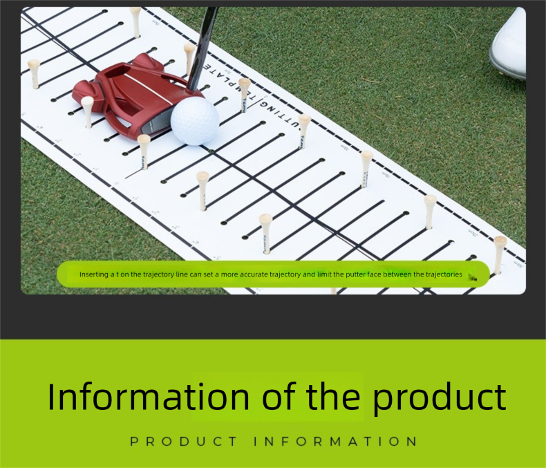 Track Paper Aid Indoor Putting Green Zubehör Übungsgolf-Trainingsmatte_voghion.com