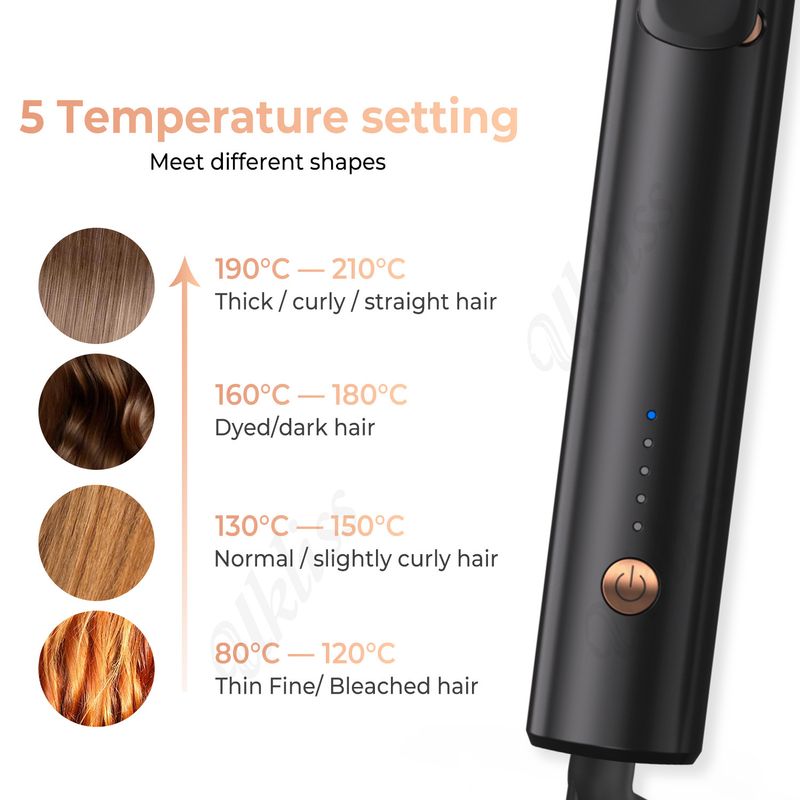 Fer à friser automatique 32 mm, très populaire, pour cheveux lisses et bouclés, sans danger pour les cheveux ondulés, multifonction_voghion.com