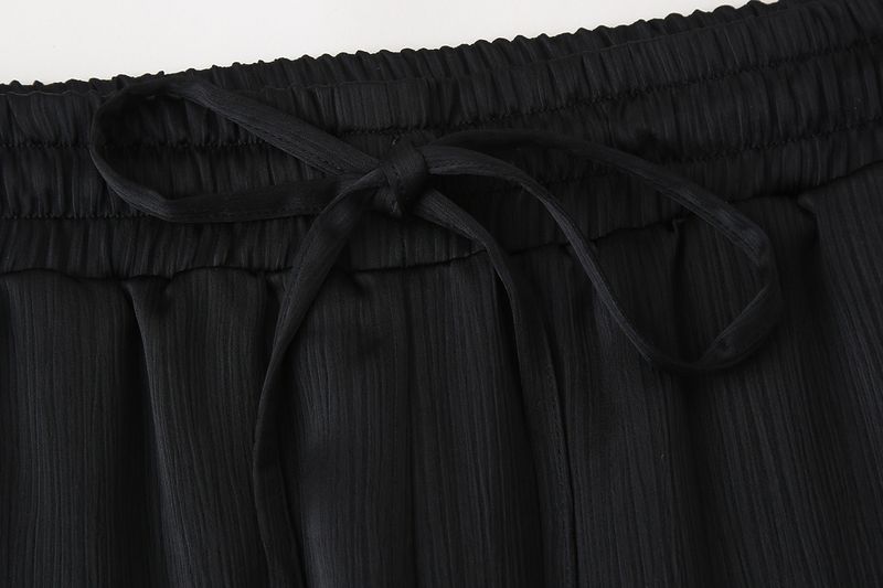 Roupas femininas estilo de rua com efeito amassado, blazer trespassado, calças com efeito amassado_voghion.com