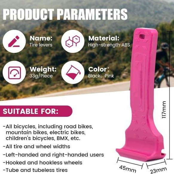 Articolo popolare 2 in 1 leva per bicicletta leva per riparazione pneumatici bici da corsa_voghion.com