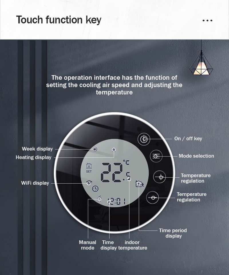 WiFi pametni termostat Regulator temperature Električni ili grijanje TRV Voda Plinski bojler Daljinski upravljač ByTuya Alexa Google_voghion.com