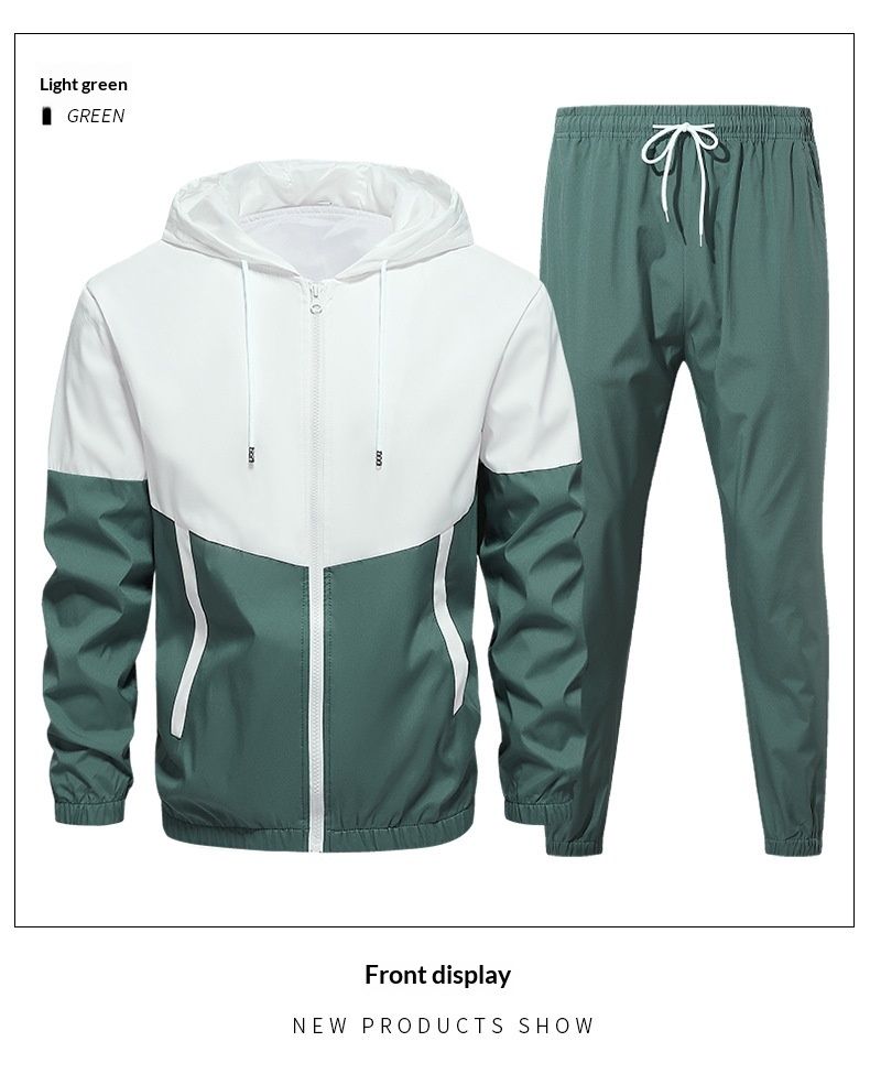 Casual Suit 2025 Autumn Jacket Set Sports Youth Trendy Stylish Fashion Brand Men's Clothing_voghion.com