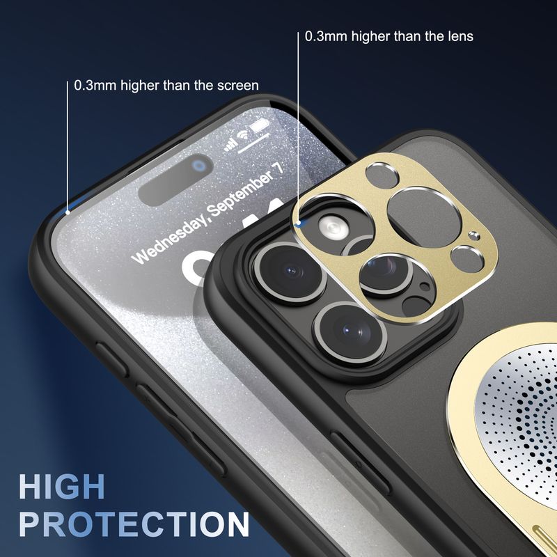 Custodia per cellulare con dissipazione del calore in grafene, adatta per iPhone 16, supporto per aromaterapia, attrazione magnetica, custodia anti-caduta in metallo per iPhone_voghion.com