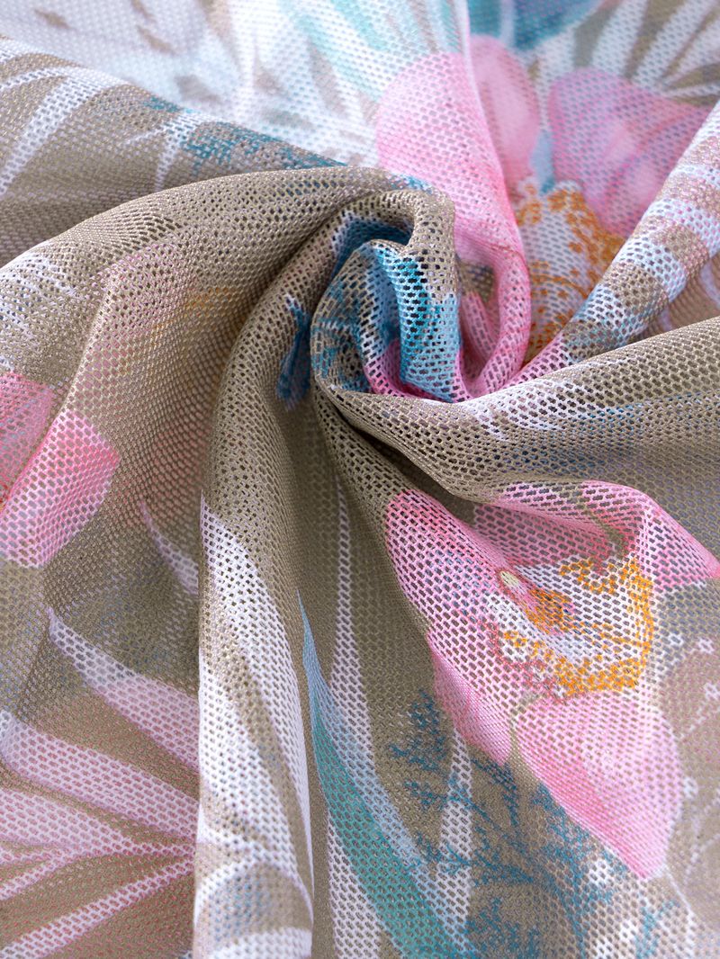 Dammekleeder Moud Dräi-Stéck Bikini mat méifaarwegem Drock_voghion.com