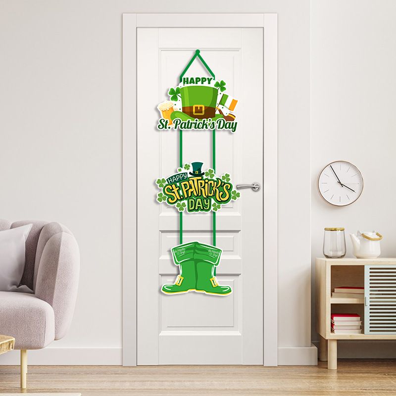 St. Patrick's Day Party Dekoration Tür Hängen Lustige Anhänger Kreuz Grenze St. Patrick's Day Party Dekoration Tür Hängen_voghion.com