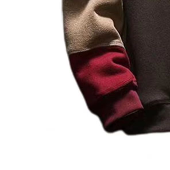 Felpa con cappuccio sottile in pile da uomo, con cappuccio e maniche lunghe, coordinata ai colori, per tenere al caldo, casual, autunnale, da indossare tutti i giorni_voghion.com