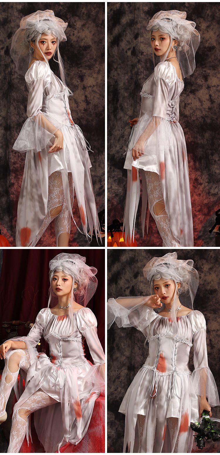 Halloween Children's New Product Grey Vampire Boys' Cosplay Zombie Performance Clothing_voghion.com