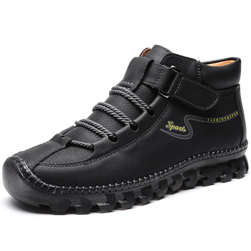 European Warm Series Autumn Winter New Men's High-top Martin Handmade Outdoor Casual Leather Boots Large Size 7008_voghion.com