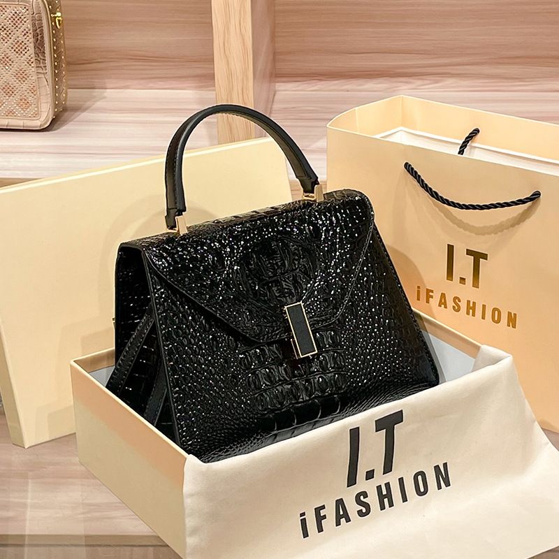 Borsa a mano da donna in vera pelle, nuova e alla moda, elegante e versatile, a tracolla e a spalla_voghion.com