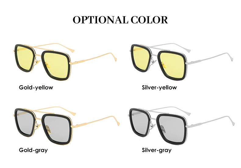 Moda LIOUMO Moda Tony Stark Occhiali da sole Uomo Donna Fotocromatici Polarizzati Occhiali da guida Steam Punk oculos de sol feminino_voghion.com