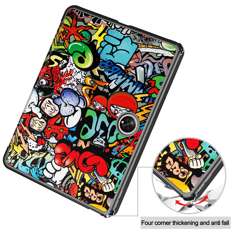 For OPPO Pad 2 Case Painted Smart Leather Hard Cover for Coque Oneplus Pad Tablet Case For Funda OPPO Pad2 11.61 Inch #S_voghion.com