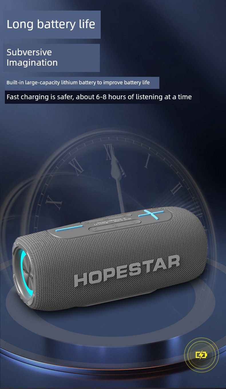 Nuevo altavoz inalámbrico alemán de alta gama con Bluetooth, gran volumen, alta calidad de sonido, refuerzo de graves súper dinámico, karaoke para exteriores_voghion.com