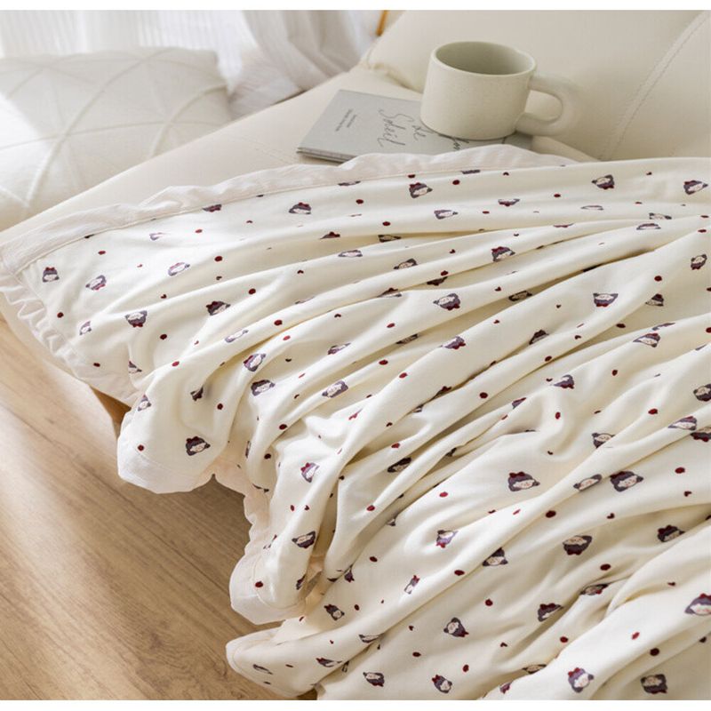 Nap-Printed Office Nap Shawl Belly-Covering Dormitory Air-Conditioned Light Blanket_voghion.com