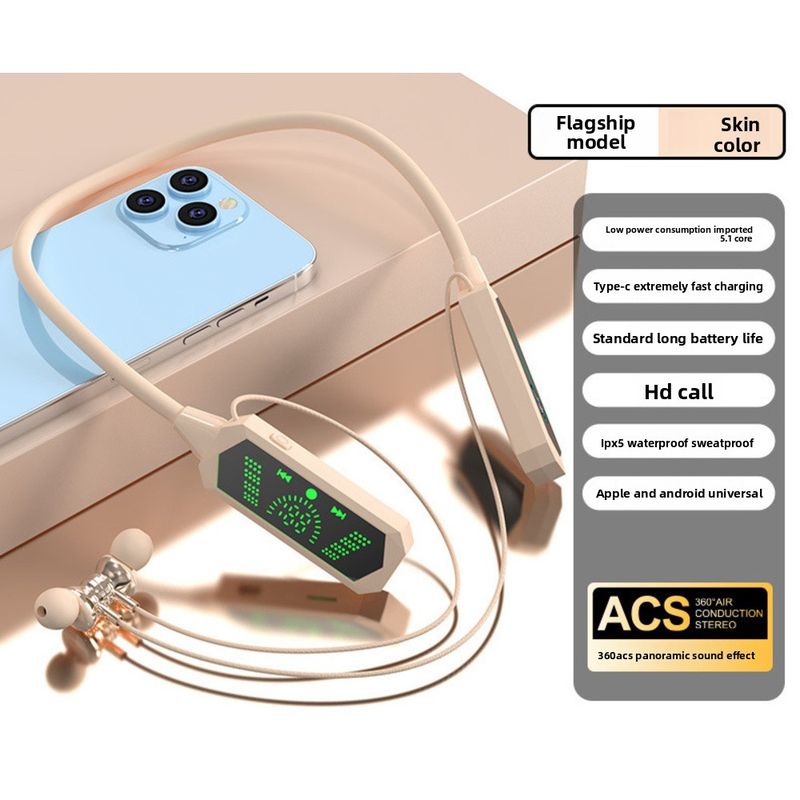 Douyin FD-1 Ear Return Neckband Auricolari Bluetooth wireless In-Ear Sport Batteria a lunga durata Streaming live K-Song Nuovo_voghion.com