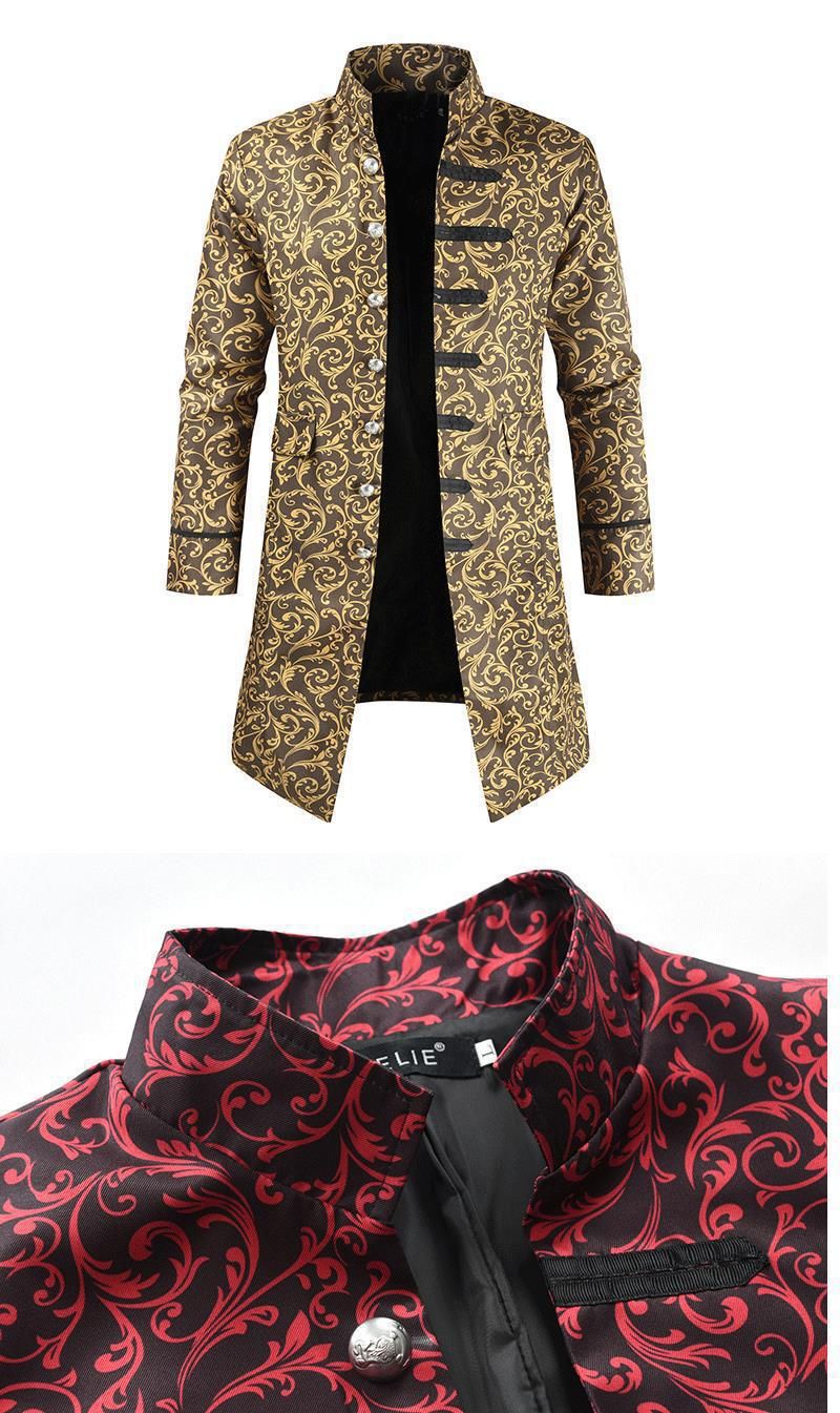 Women's Clothing Women's Autumn And Winter New Steam Punk Men's Fashion Casual Windbreaker Coat Dl356-P75_voghion.com